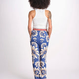 pantalone pigiama con stampa a fiori 344133 LUNA BLUE 26067 farm rio 