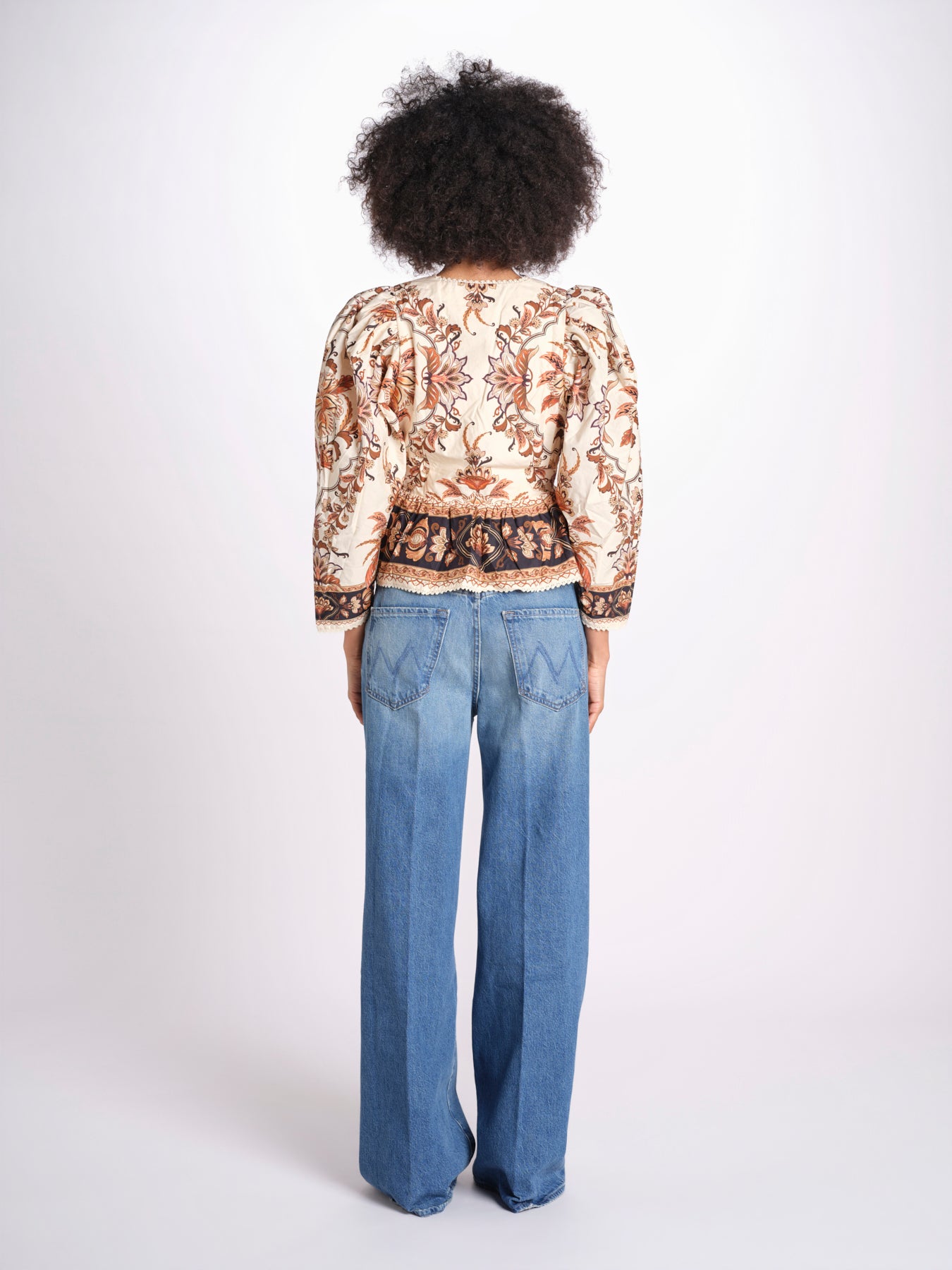 camicia m/l stampa a fiori 344141 MAJESTIC SAND 26069 farm rio 