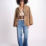 camicia m/l stampa a fiori 344141 MAJESTIC SAND 26069 farm rio 