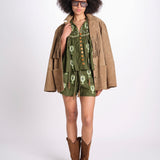camicia m/l ricamo cuori 344172 GREEN L 0013 farm rio 
