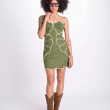 miniabito con petali 344455 GREEN L0013 farm rio 