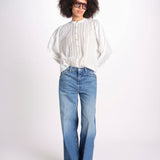 camicia m/l con ajours 347737 OFF-WHITE L0025 farm rio 