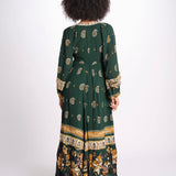 abito lungo stampa paisley 351135 AYLA GREEN 26009 farm rio 