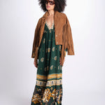 abito lungo stampa paisley 351135 AYLA GREEN 26009 farm rio 