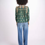 camicia m/l stampa paisley 351137 AYLA GREEN 26009 farm rio 