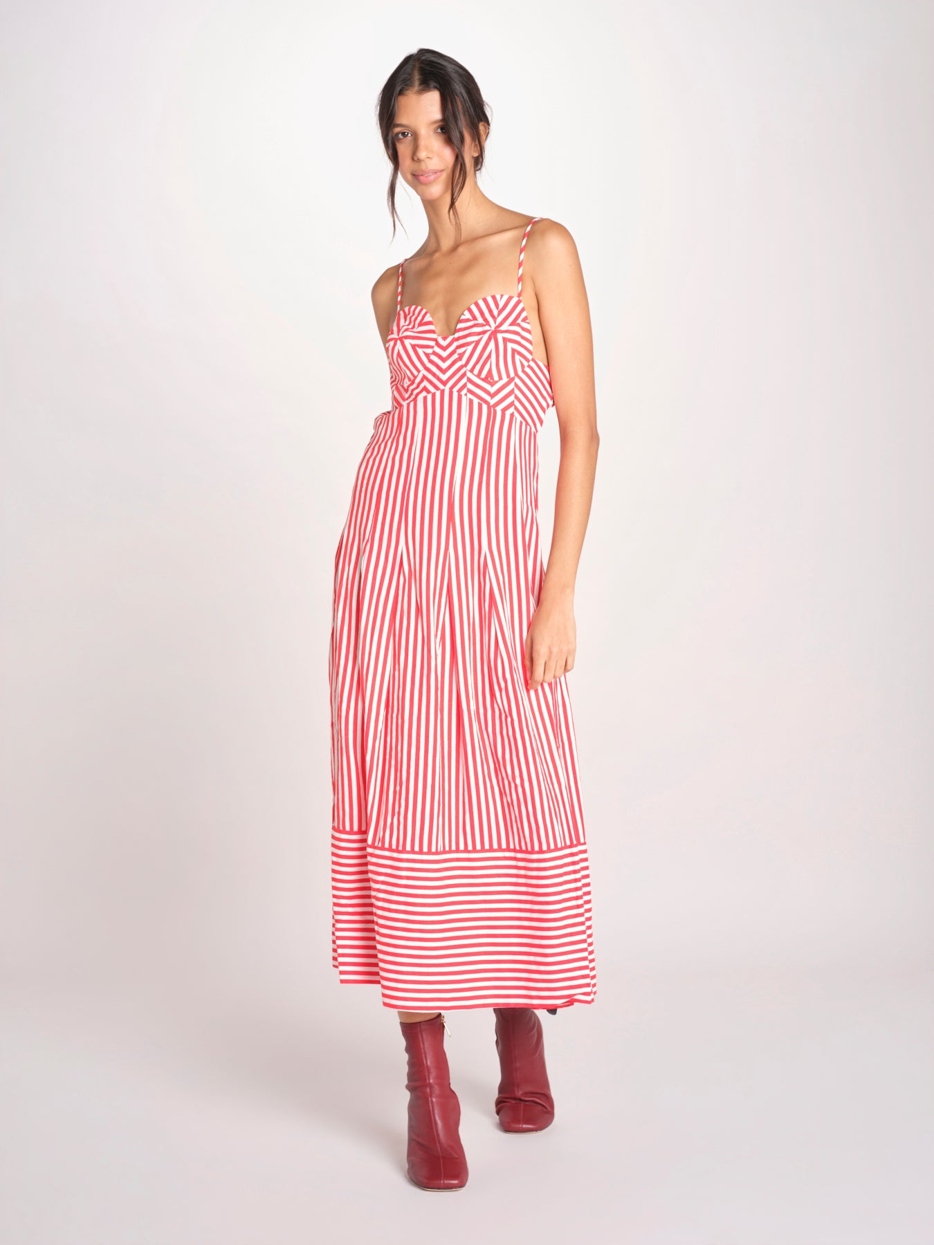 abito a righe con spalline CHECKERED STRIPES 348984 CHECKERED STRIPES farm rio 