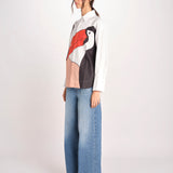camicia con tucano GRAPHIC BIRDS 348572 BLUSH farm rio 