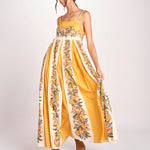 abito lungo a fiori HILO STRIPES DRESS 351309 HILO STRIPES SAND farm rio 