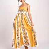 abito lungo a fiori HILO STRIPES DRESS 351309 HILO STRIPES SAND farm rio 