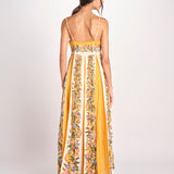 abito lungo a fiori HILO STRIPES DRESS 351309 HILO STRIPES SAND farm rio 