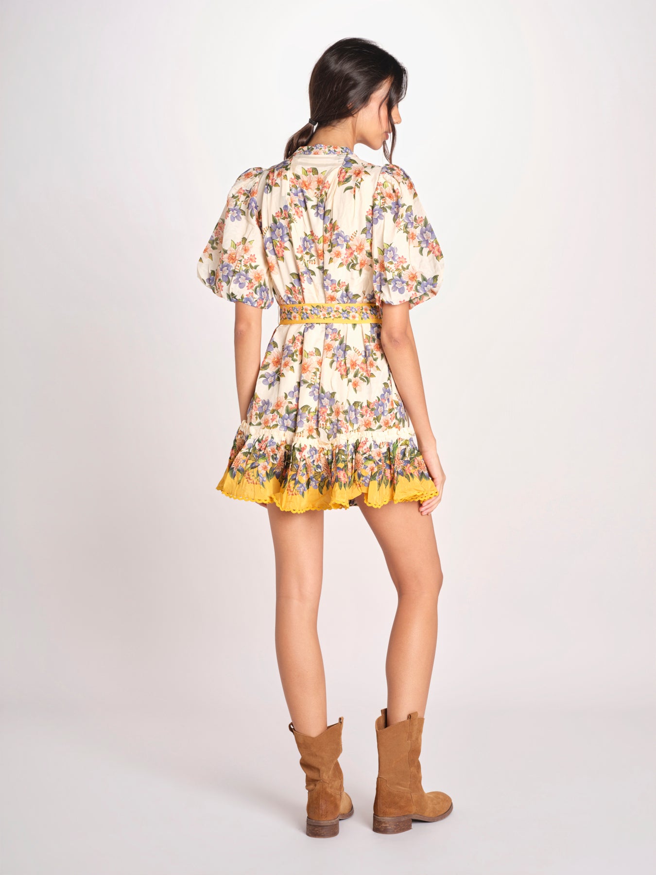 miniabito a fiori HILO STRIPES MINI DRESS 353546 HILO STRIPES SAND farm rio 