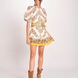 miniabito a fiori HILO STRIPES MINI DRESS 353546 HILO STRIPES SAND farm rio 