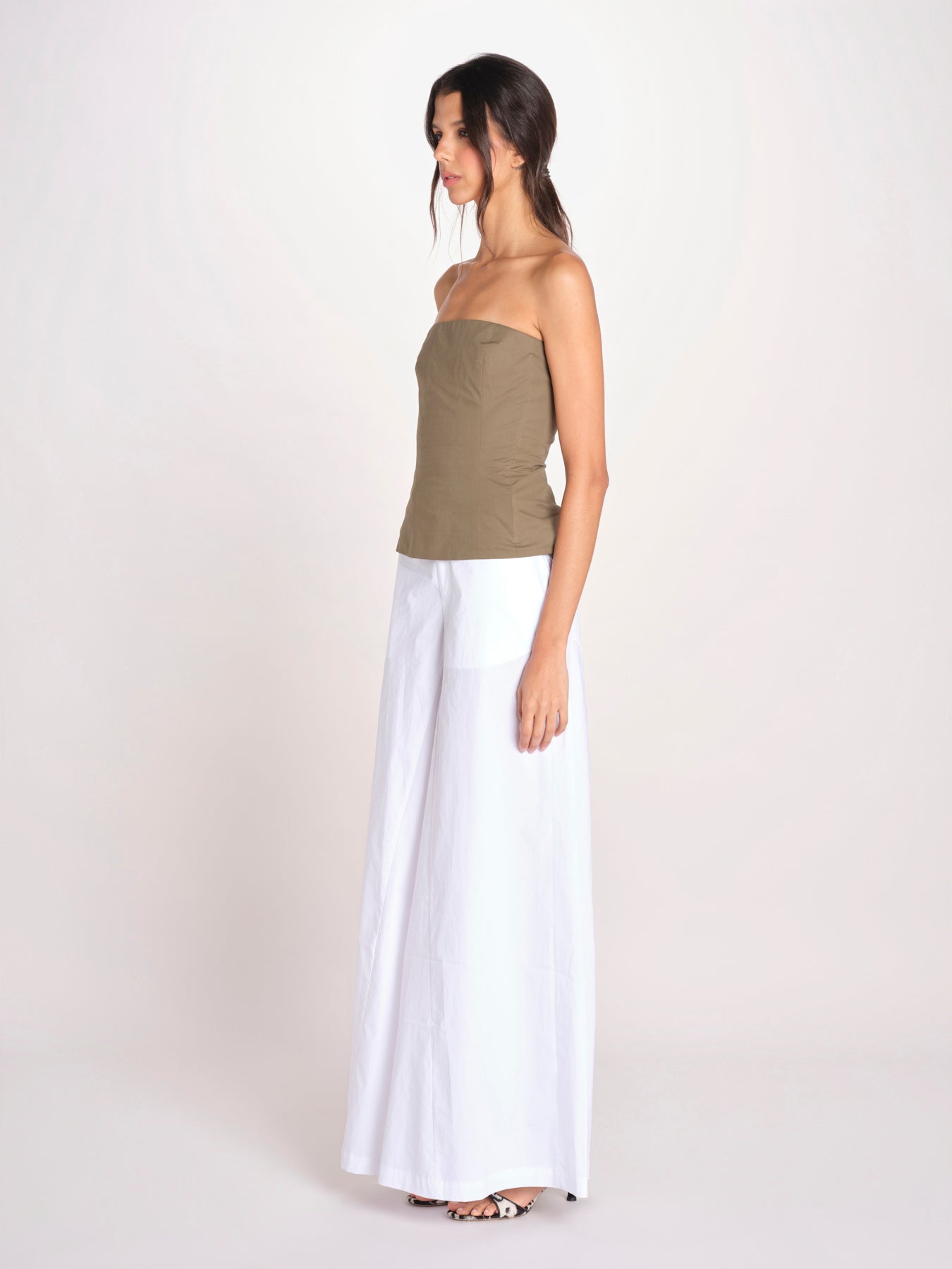 pantalone ove in cotone 40811-400 BIANCO 01 federica tosi 