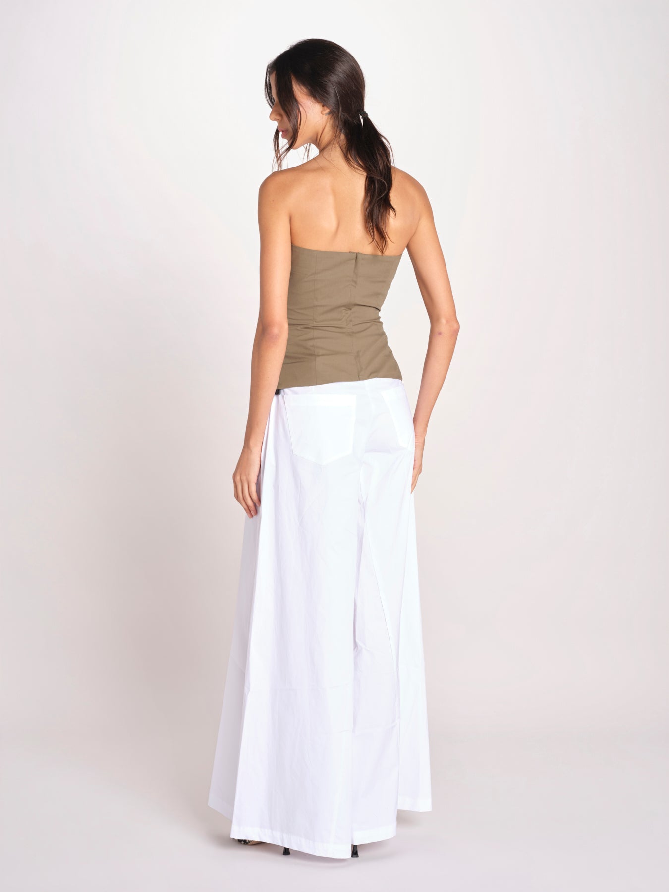 pantalone ove in cotone 40811-400 BIANCO 01 federica tosi 