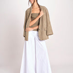 pantalone ove in cotone 40811-400 BIANCO 01 federica tosi 