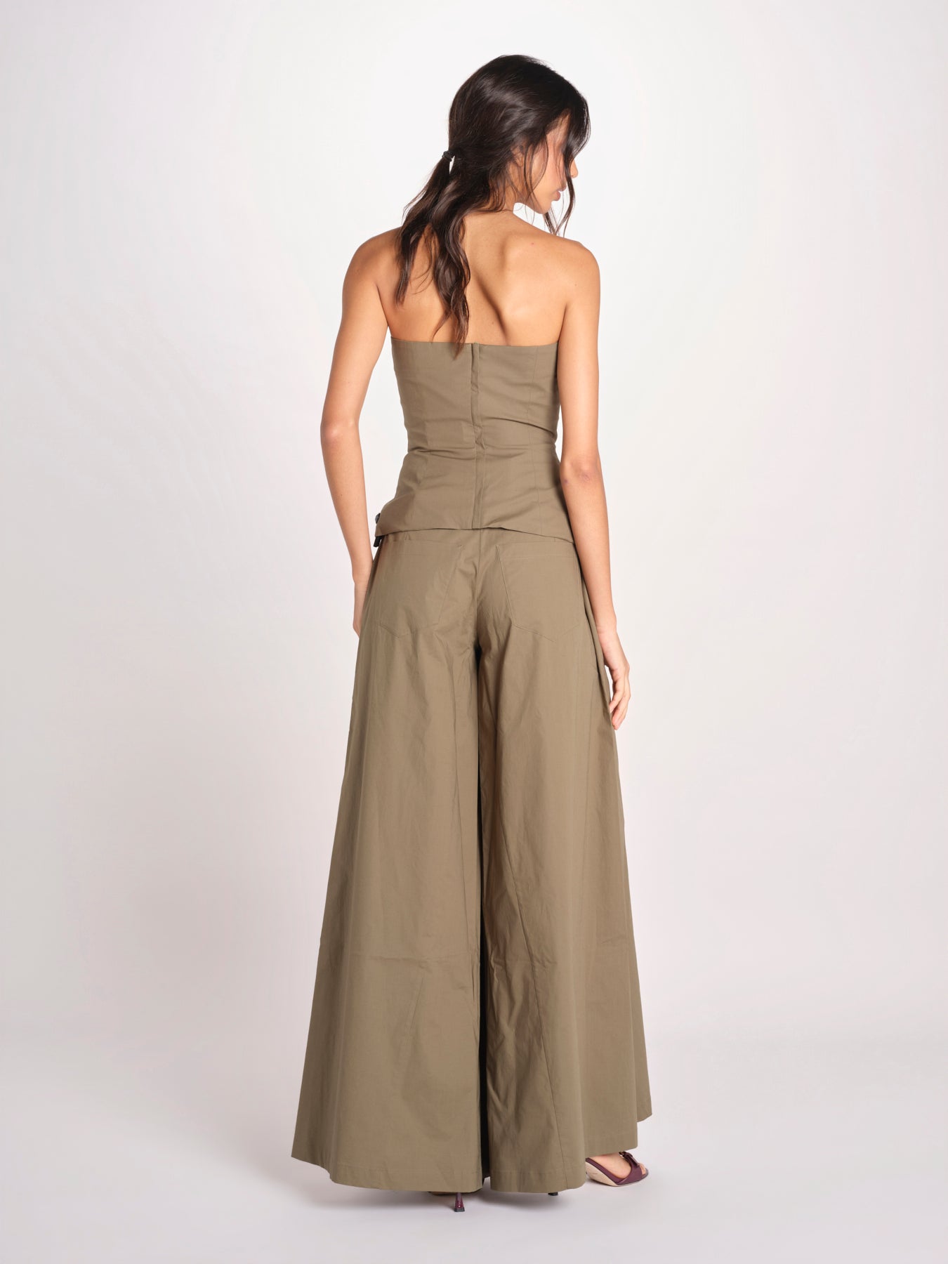 pantalone over in cotone 40811-400 MILITY 88 federica tosi 
