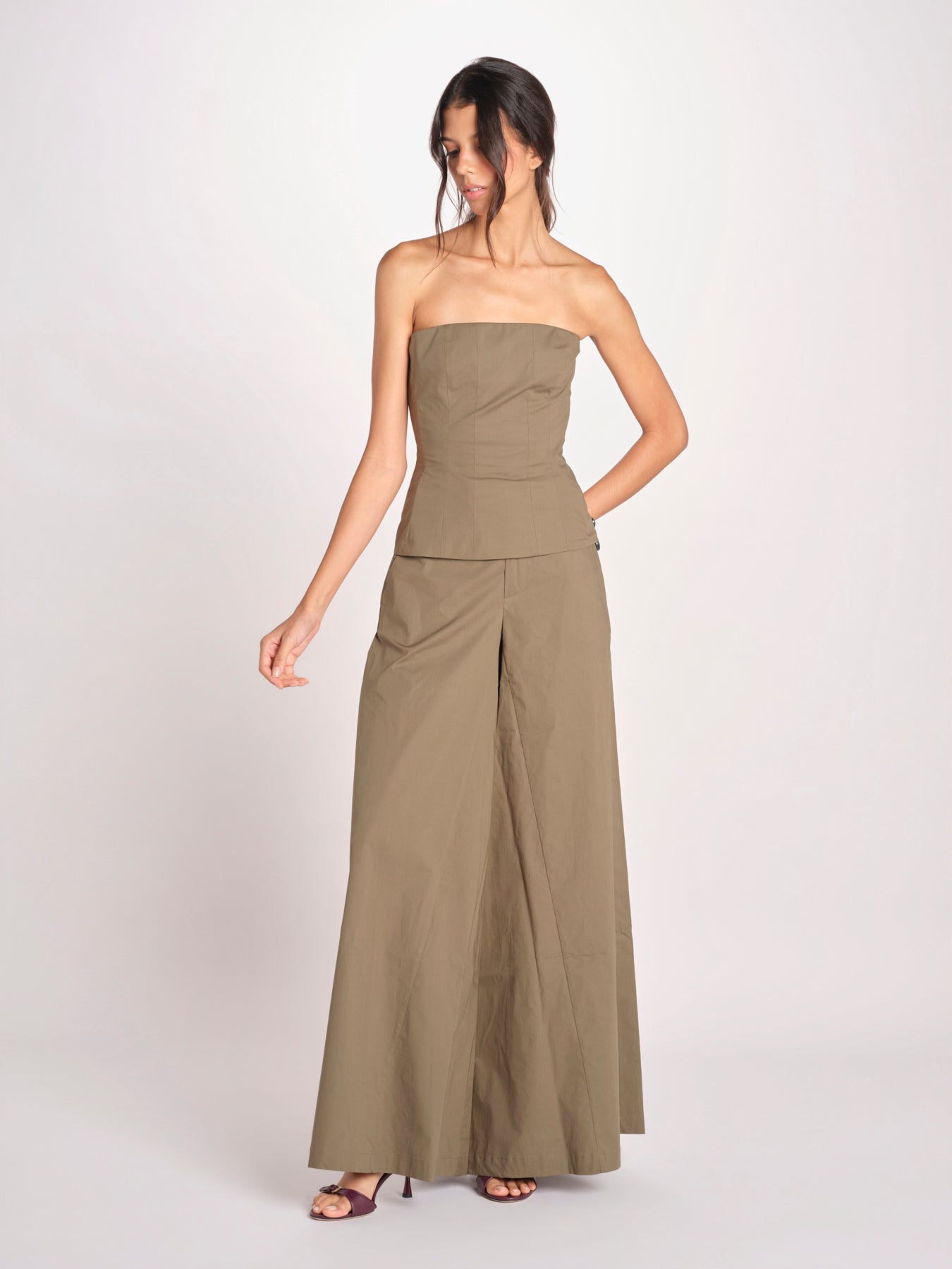 pantalone over in cotone 40811-400 MILITY 88 federica tosi 