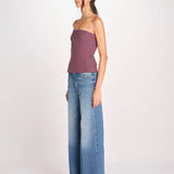 top bustier in cotone 41360-400 MELANZANA 18 federica tosi 