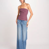 top bustier in cotone 41360-400 MELANZANA 18 federica tosi 