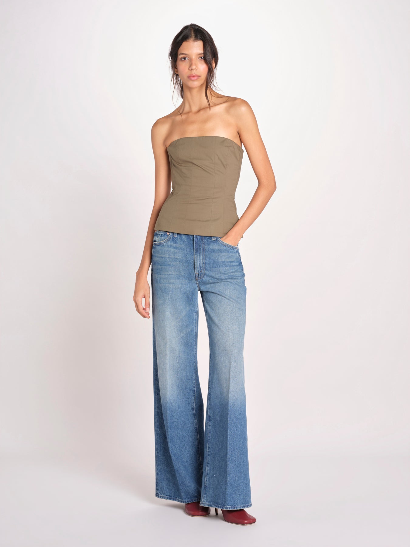 top bustier in cotone 41360-400 MILITY 88 federica tosi 