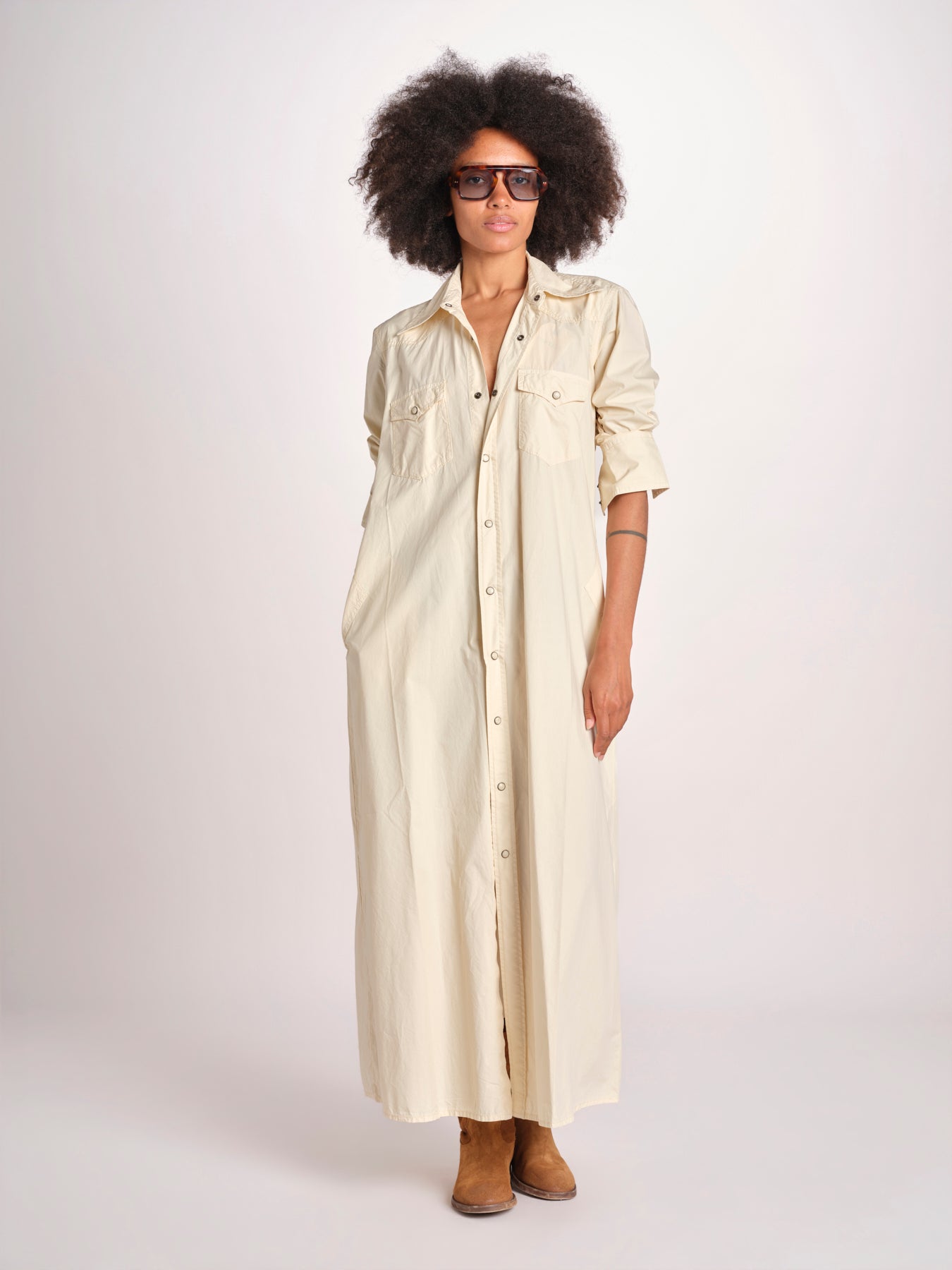 abito texano ARLEY MY004 CREAM fortela 