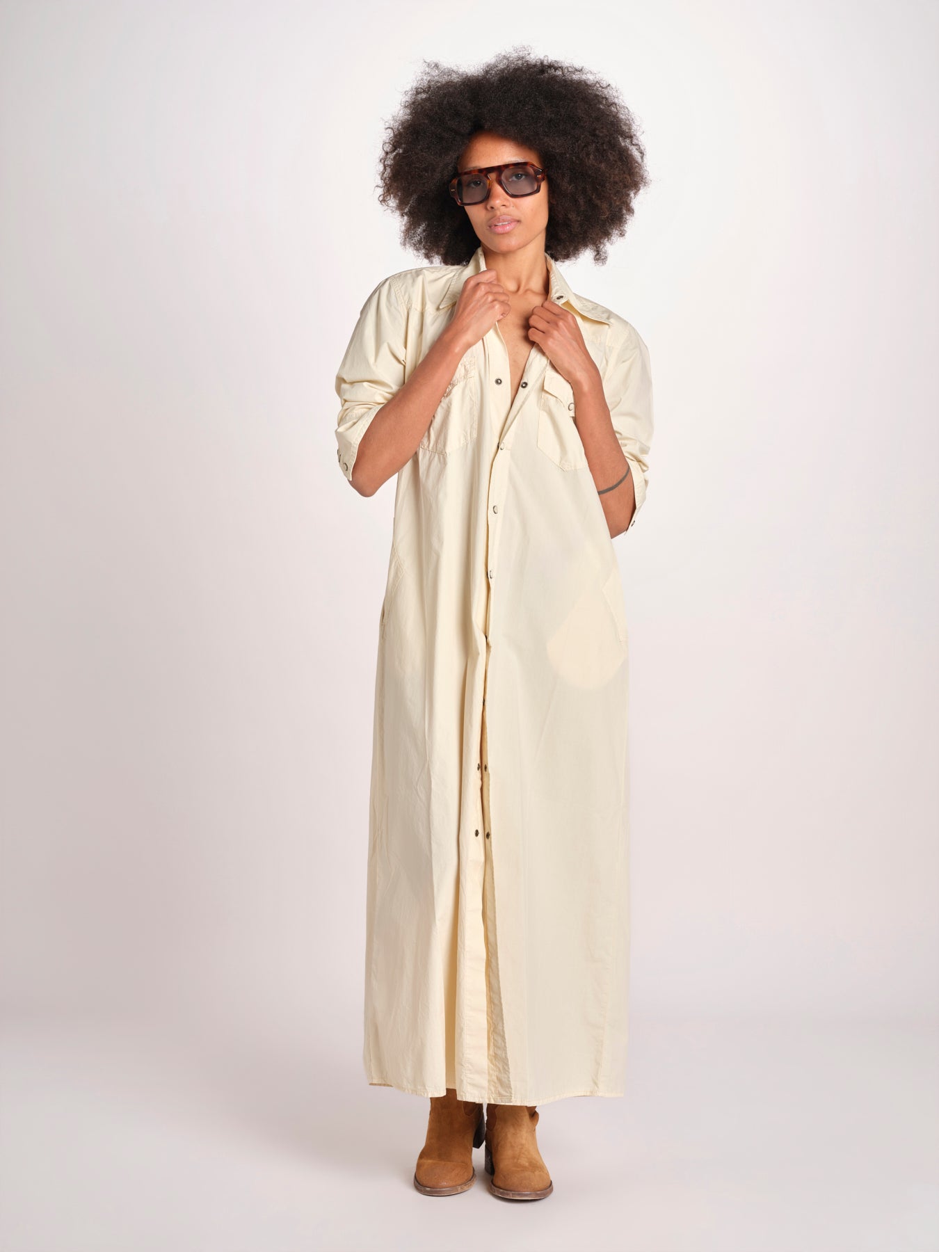 abito texano ARLEY MY004 CREAM fortela 