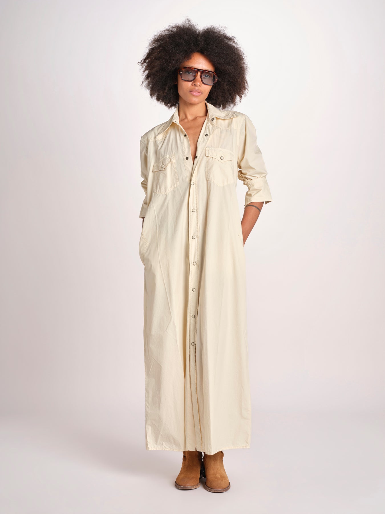 abito texano ARLEY MY004 CREAM fortela 