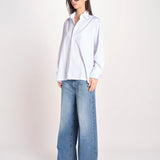 camicia a quadretti 16T524CO252 P115 WHITE ines de la fressange 
