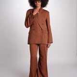 blazer over doppiopetto JASEMINA ROSE IO119125 DARK TOBACCO BR206 ivy oak 