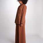 blazer over doppiopetto JASEMINA ROSE IO119125 DARK TOBACCO BR206 ivy oak 