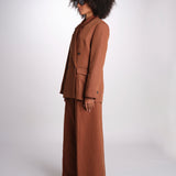 blazer over doppiopetto JASEMINA ROSE IO119125 DARK TOBACCO BR206 ivy oak 