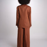 blazer over doppiopetto JASEMINA ROSE IO119125 DARK TOBACCO BR206 ivy oak 