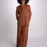 blazer over doppiopetto JASEMINA ROSE IO119125 DARK TOBACCO BR206 ivy oak 