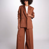 blazer over doppiopetto JASEMINA ROSE IO119125 DARK TOBACCO BR206 ivy oak 