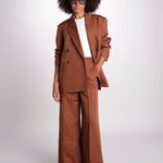 blazer over doppiopetto JASEMINA ROSE IO119125 DARK TOBACCO BR206 ivy oak 