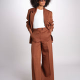 blazer over doppiopetto JASEMINA ROSE IO119125 DARK TOBACCO BR206 ivy oak 