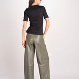 tshirt manica corta a costine KRISTIN IO1100X2351 BLACK BK999 ivy oak 