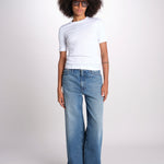 tshirt manica corta a costine KRISTIN IO1100X2351 BRIGHT WHITE WH001 ivy oak 