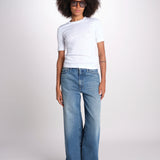 tshirt manica corta a costine KRISTIN IO1100X2351 BRIGHT WHITE WH001 ivy oak 
