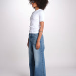 tshirt manica corta a costine KRISTIN IO1100X2351 BRIGHT WHITE WH001 ivy oak 