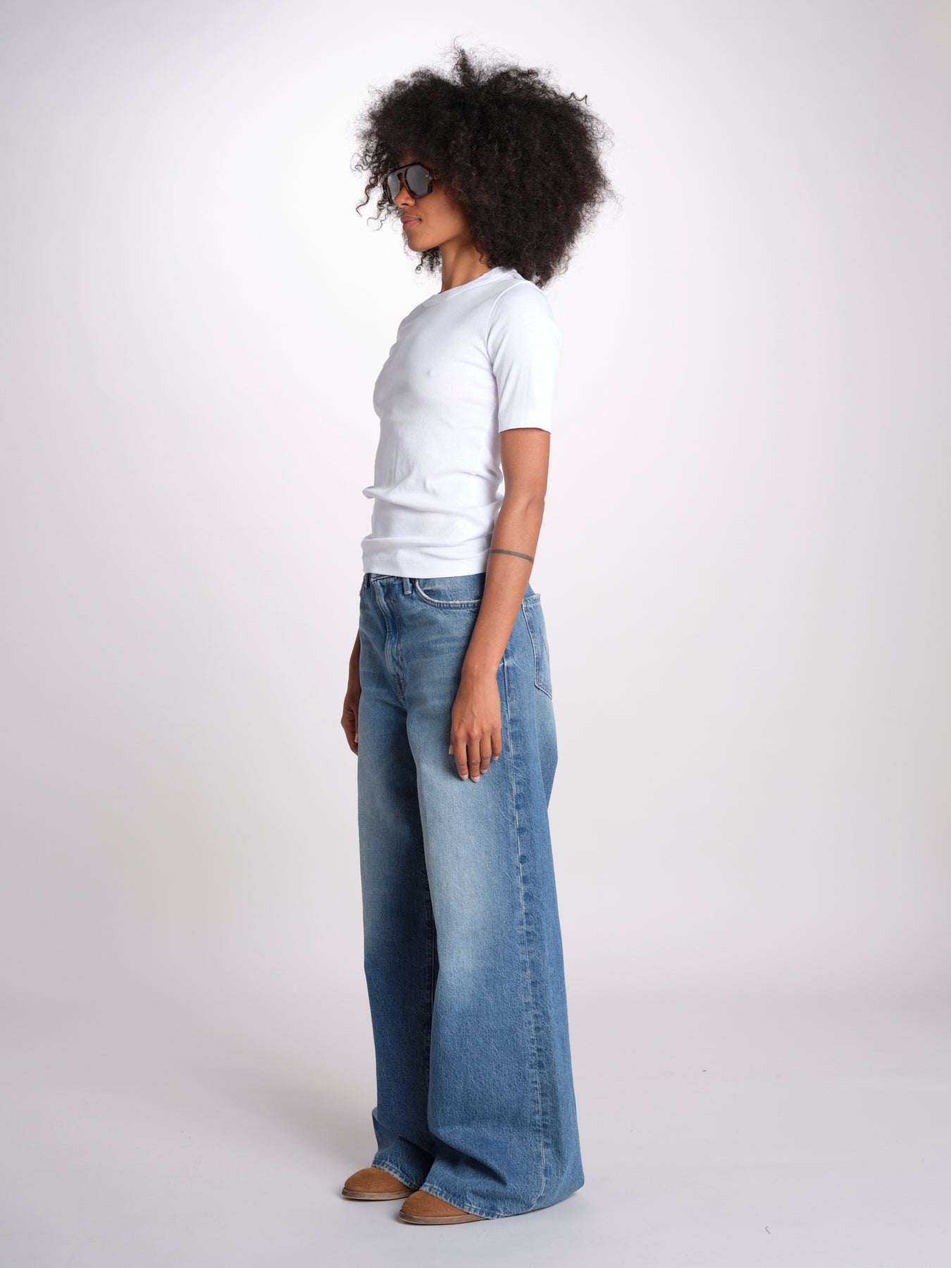 tshirt manica corta a costine KRISTIN IO1100X2351 BRIGHT WHITE WH001 ivy oak 