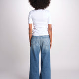 tshirt manica corta a costine KRISTIN IO1100X2351 BRIGHT WHITE WH001 ivy oak 