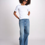 tshirt manica corta a costine KRISTIN IO1100X2351 BRIGHT WHITE WH001 ivy oak 