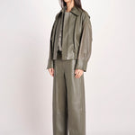 bomber in pelle LAILA IO118057 DAR EUCALUPTUS GR533 ivy oak 
