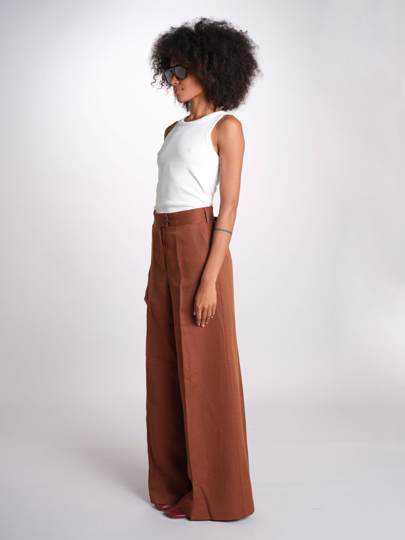 pantalone over PIERA ANN IO115208 DARK TOBACCO BR206 ivy oak 