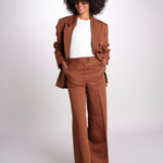 pantalone over PIERA ANN IO115208 DARK TOBACCO BR206 ivy oak 