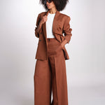 pantalone over PIERA ANN IO115208 DARK TOBACCO BR206 ivy oak 
