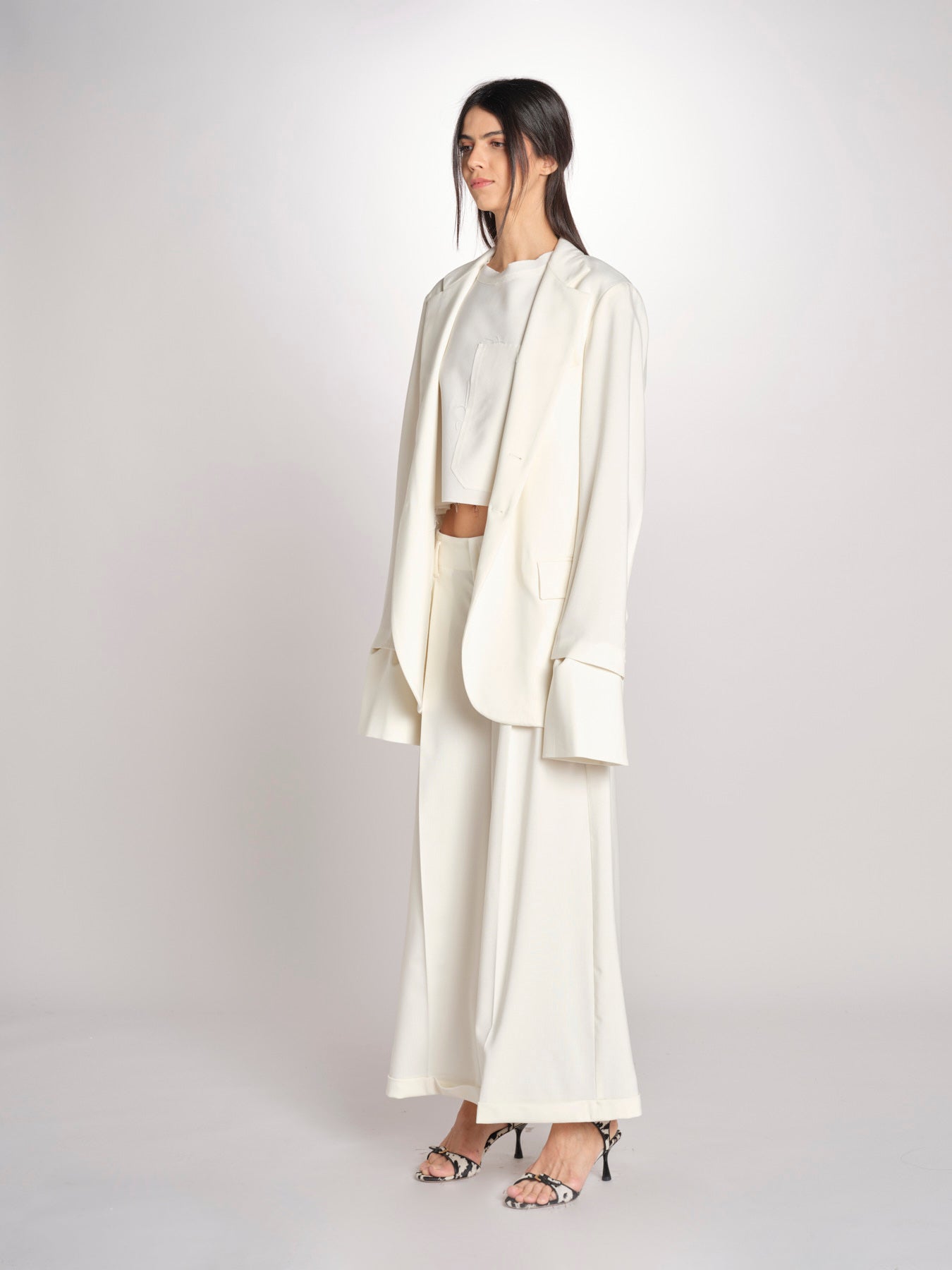 blazer in creepe BIRKIN MJD514_76C555 ECRU jejia 