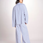Bomber in popeline a righe BOMBER MJD556_ATEX93 BLUE WHITE STRIPES jejia 