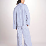 Bomber in popeline a righe BOMBER MJD556_ATEX93 BLUE WHITE STRIPES jejia 